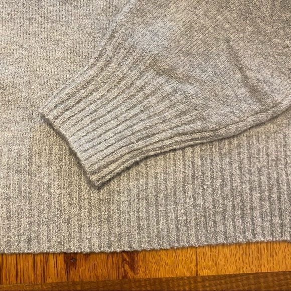GAP Slouchy Crewneck Sweater SZ XS Petite Grey Knit Casual Comfy Winter NEW - Picture 8 of 11